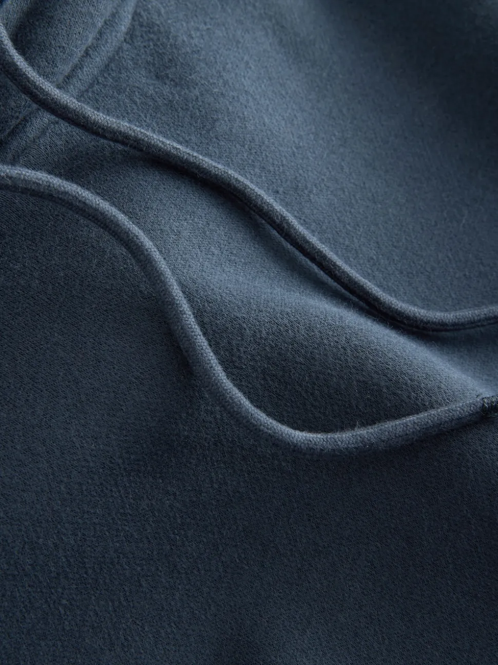 Navy Blue Active Longline Overhead Seam Detail Supersoft Hoodie with Pockets