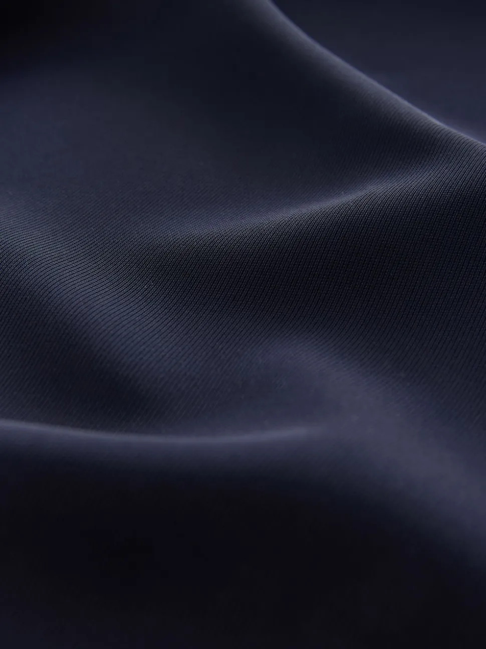 Navy Blue Elastic Back Wide Leg Trousers