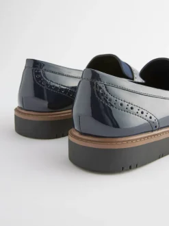 Navy Blue Forever Comfort® Brogue Loafers