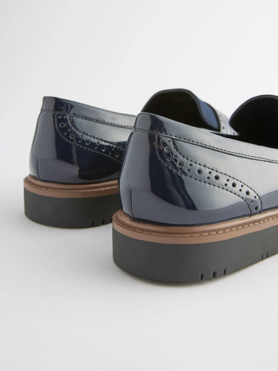 Navy Blue Forever Comfort® Brogue Loafers