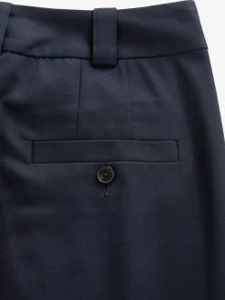Navy Blue Heavy Duty Tailored Slim Fit Trousers