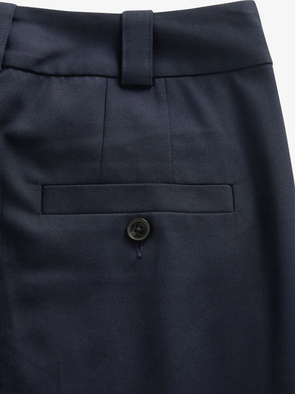 Navy Blue Heavy Duty Tailored Slim Fit Trousers