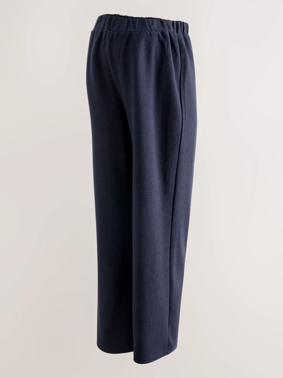Navy Blue Maternity Cosy Wide Leg Trousers