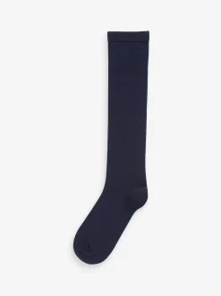 Navy Blue Modal Blend Knee High Socks 2 Pack