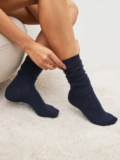 Navy Blue Modal Blend Knee High Socks 2 Pack