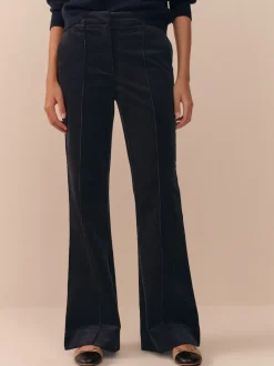 Navy Blue N. Premium Cord Bootcut Trousers