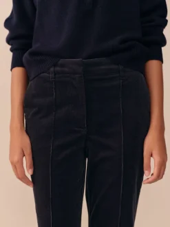 Navy Blue N. Premium Cord Bootcut Trousers