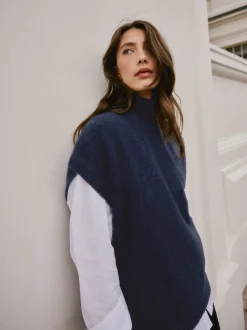 Navy Blue N. Premium Knitted Tank