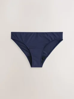 Navy Blue Period High Leg Bikini Bottom