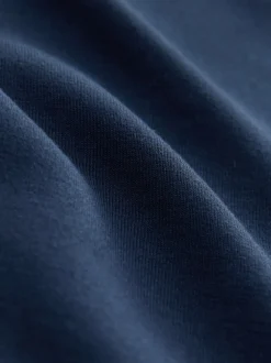 Navy Blue Premium Heavyweight Slinky Barrel Leg Joggers