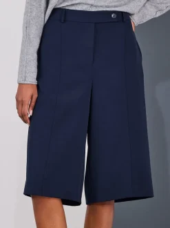 Navy Blue Smart Longline Shorts