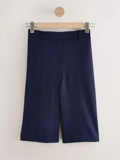 Navy Blue Smart Longline Shorts