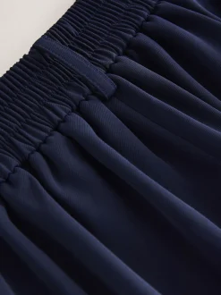 Navy Blue Smart Longline Shorts