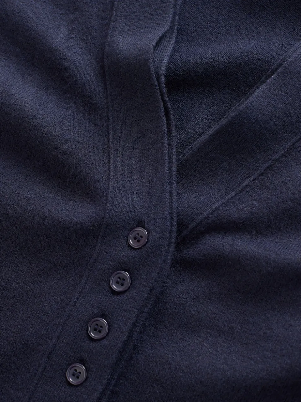 Navy Blue Supersoft V-Neck Cardigan With Pockets