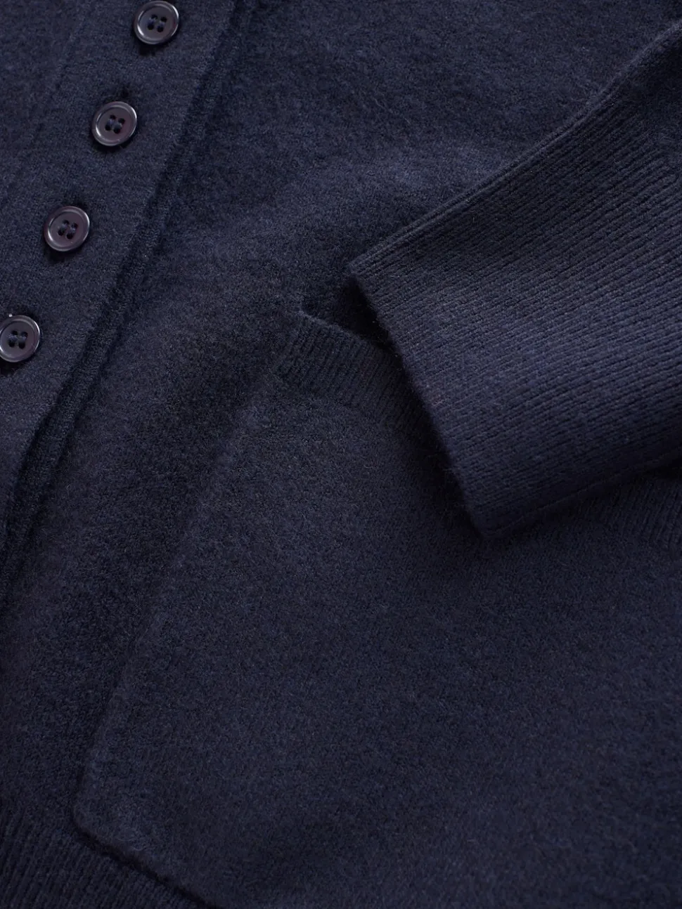 Navy Blue Supersoft V-Neck Cardigan With Pockets