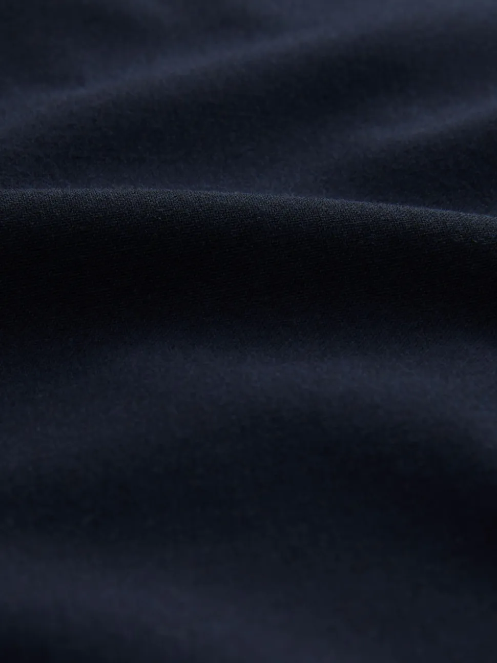Navy Blue Tailored Pencil Skirt With Wool