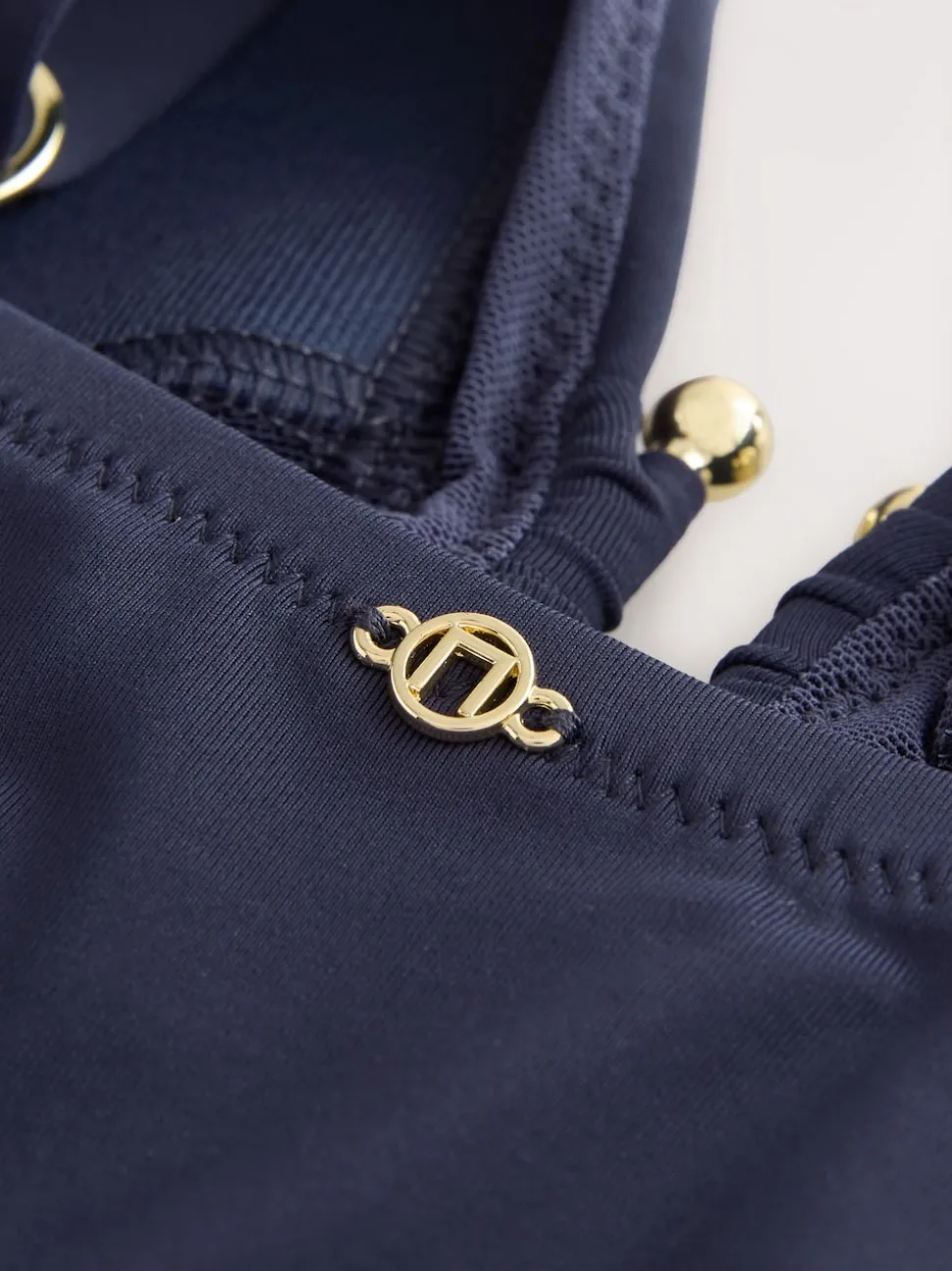 Navy Blue Utrim Tummy Control Plunge Swimsuit
