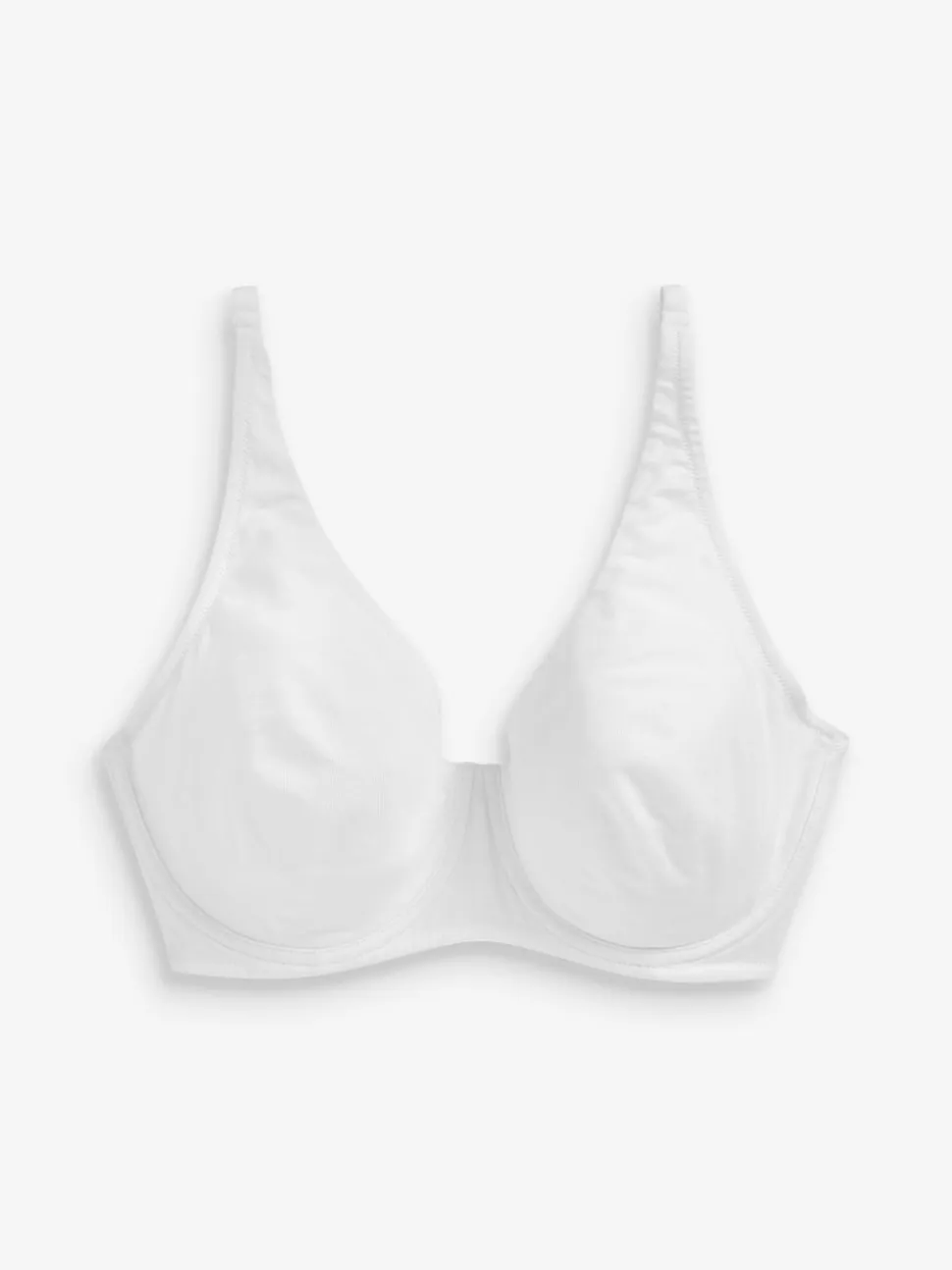 Navy Blue/Pink/White Non Pad Full Cup DD+ Cotton Blend Ultimate Comfort Bras 3 Pack