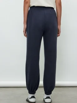 Navy Essential Cuffed Jersey Joggers