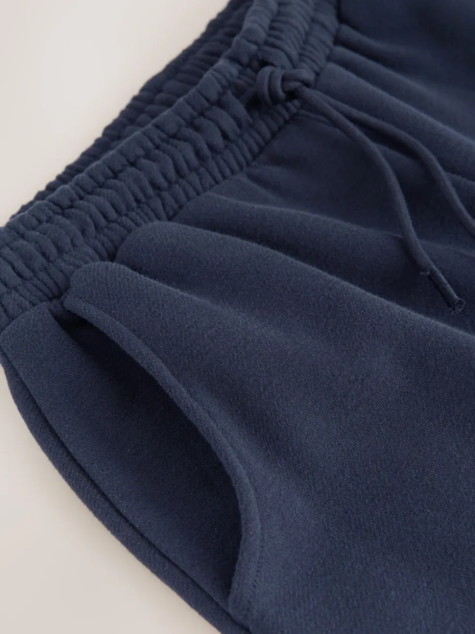 Navy Essential Cuffed Jersey Joggers