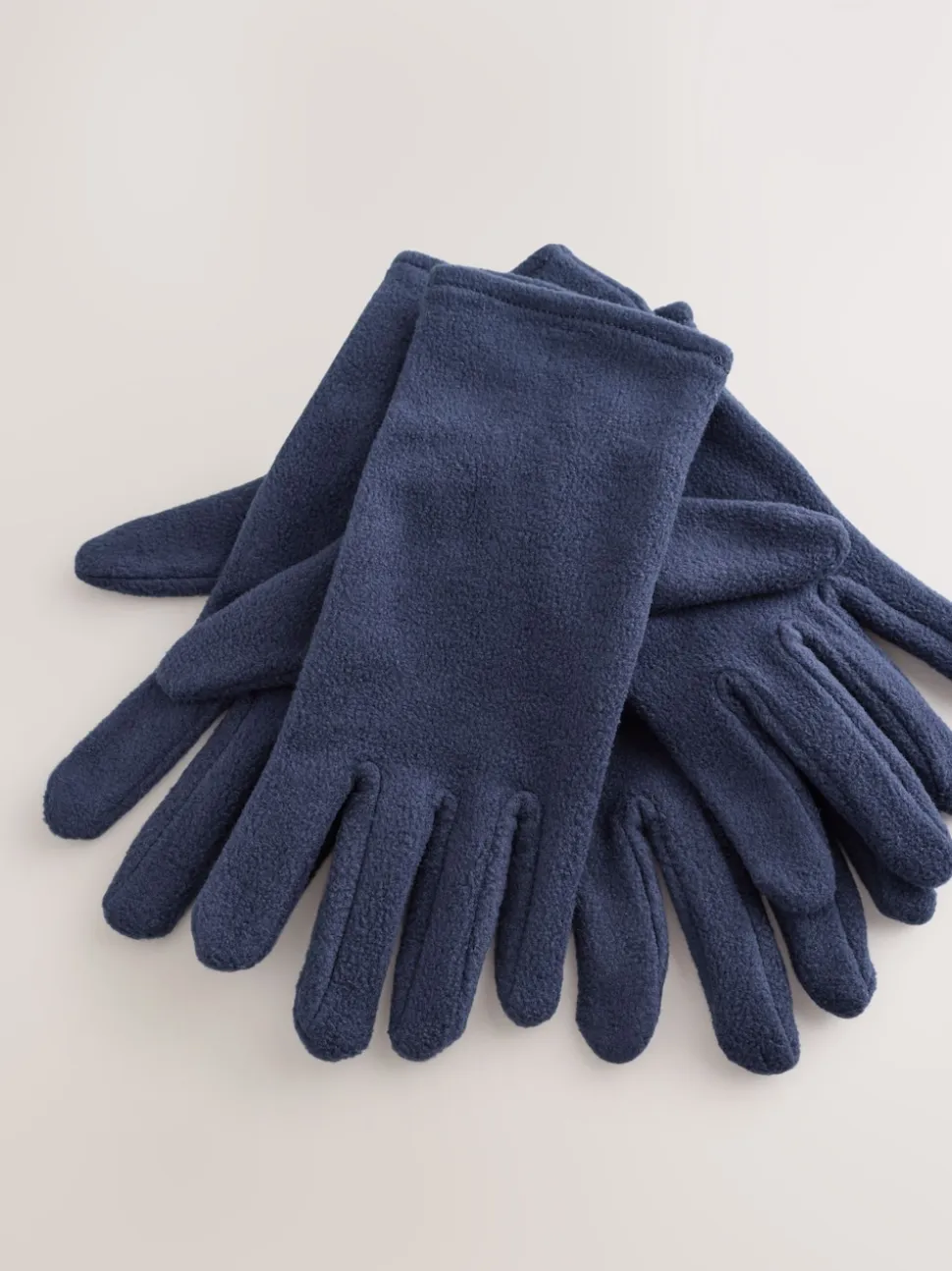 Navy Fleece Gloves 2 Pack