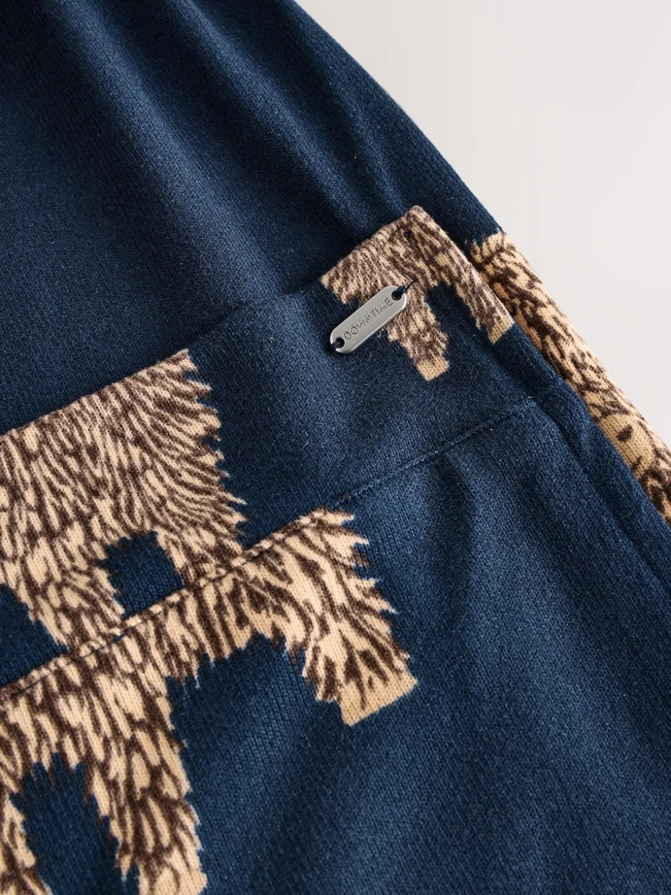 Navy Hamish The Highland Cow Cosy Lightweight Dressing Gown