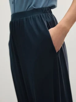 Navy Jersey Harem Joggers