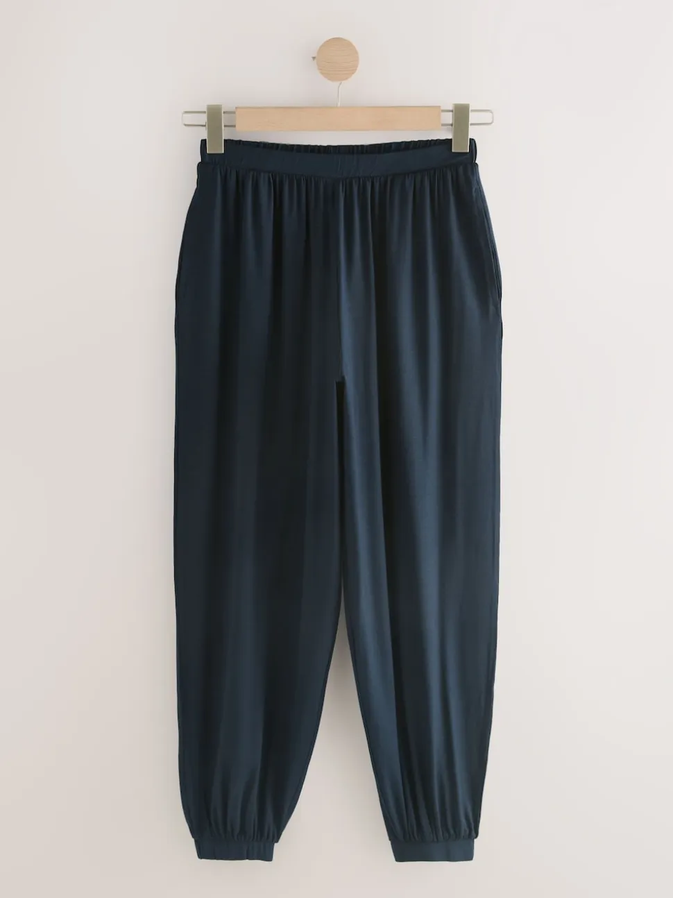 Navy Jersey Harem Joggers