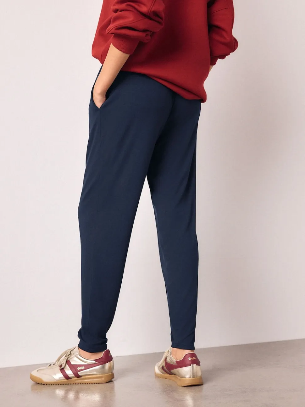 Navy Jersey Joggers