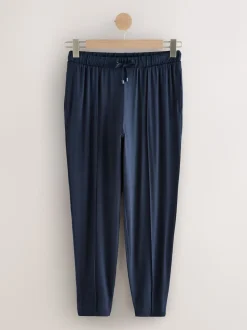 Navy Jersey Joggers
