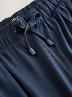 Navy Jersey Joggers