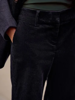 Navy N. Premium Cord Bootcut Trousers