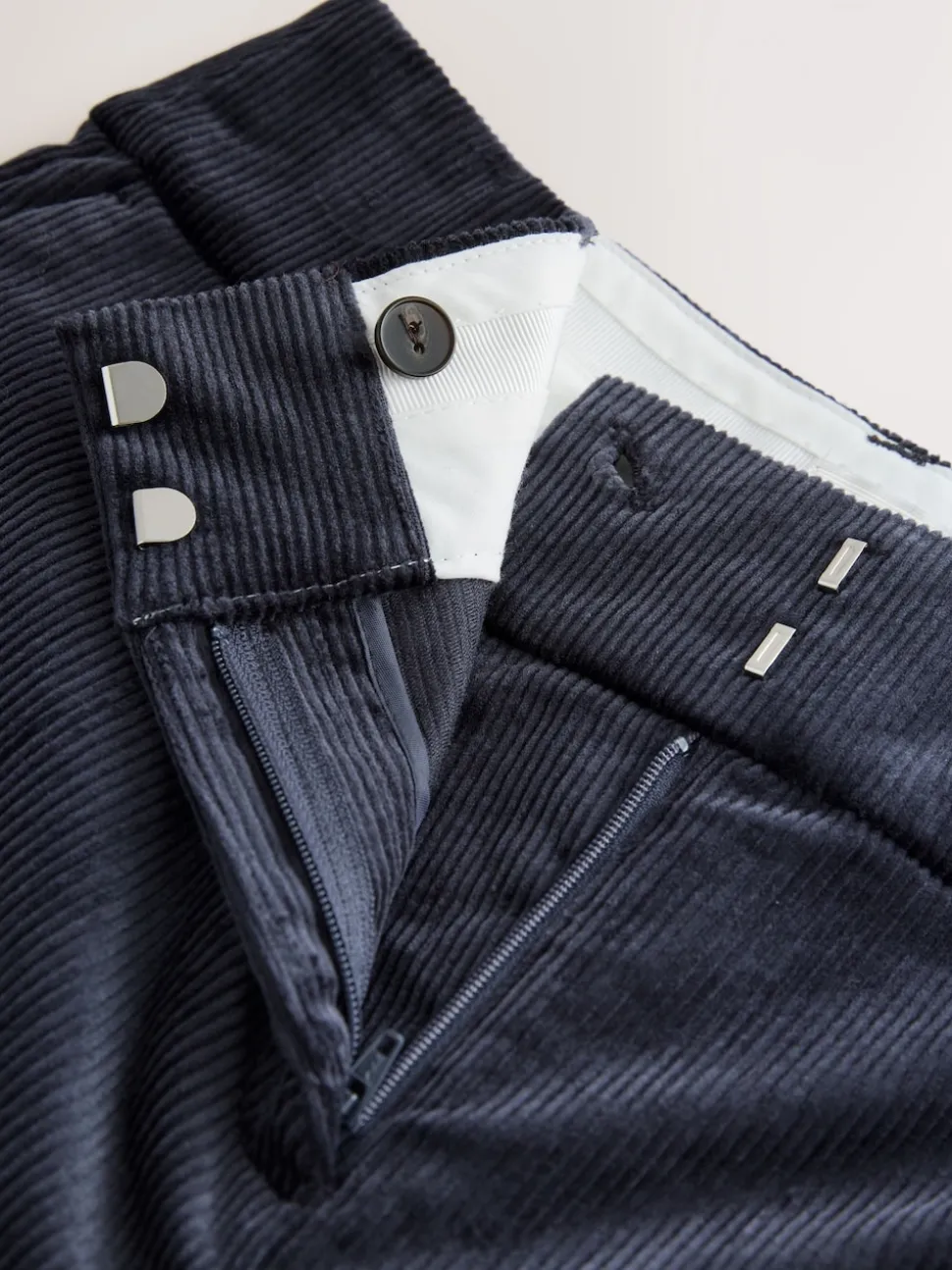 Navy N. Premium Cord Bootcut Trousers