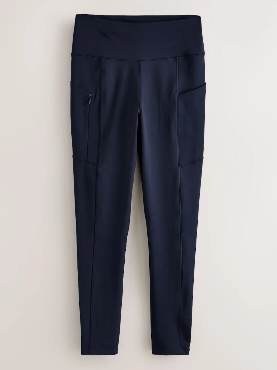 Navy Outdoor Fleece Lined Warm Handle Leggings