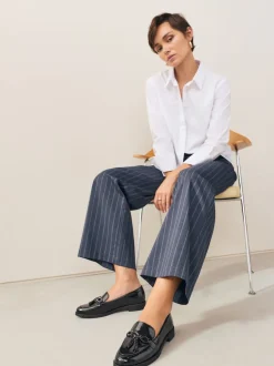 Navy Patent Patent Tassel Hardware Detail Loafers