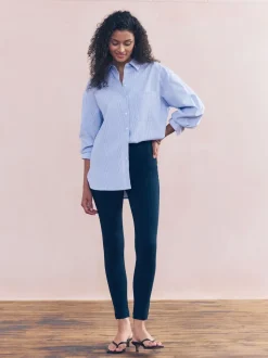 Navy Ponte Leggings