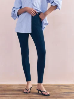 Navy Ponte Leggings