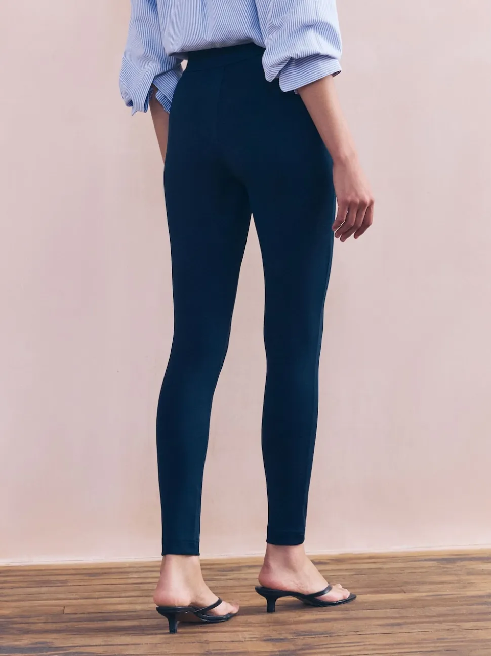 Navy Ponte Leggings
