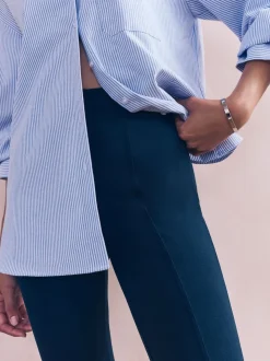 Navy Ponte Leggings