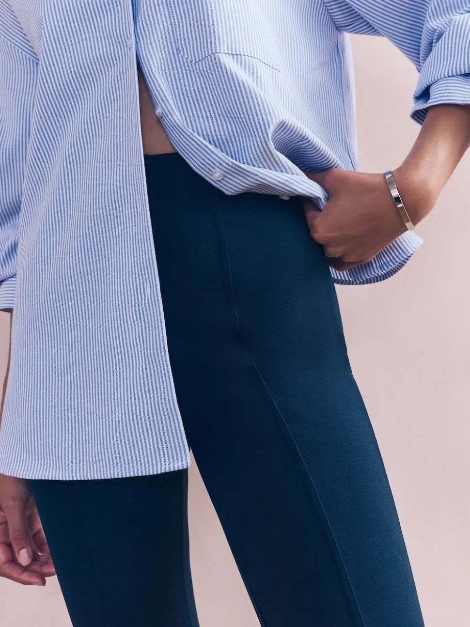 Navy Ponte Leggings