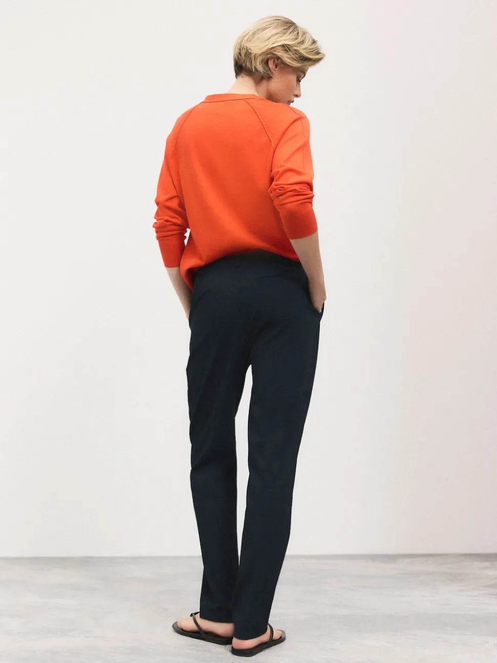 Navy Slim Tailored Trousers