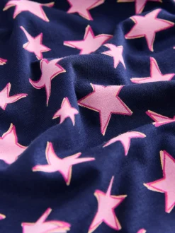 Navy Stars Long Sleeve Pyjamas
