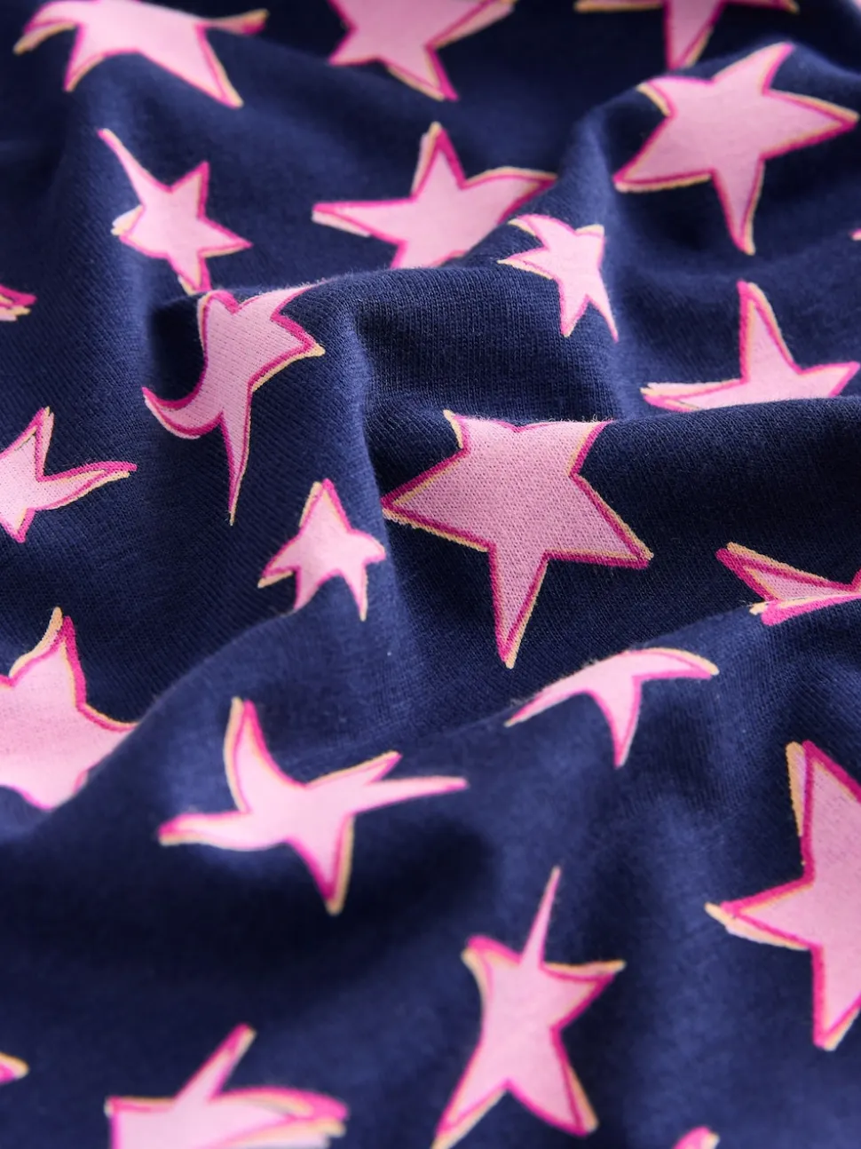 Navy Stars Long Sleeve Pyjamas