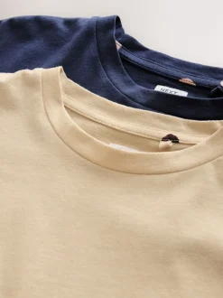 Navy/Yellow Spot Short Set Pyjamas 2 Pack