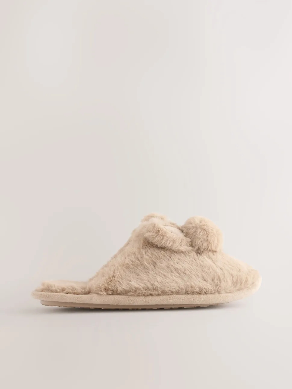 Neutral Bunny Mule Slippers