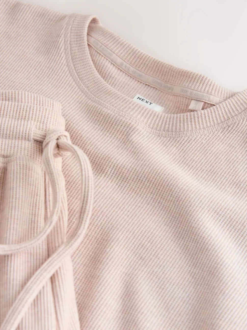 Neutral Cosy Waffle Long Sleeve Pyjamas