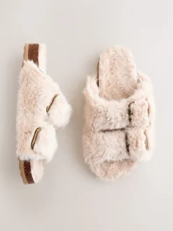 Neutral Footbed Comfort Slippers