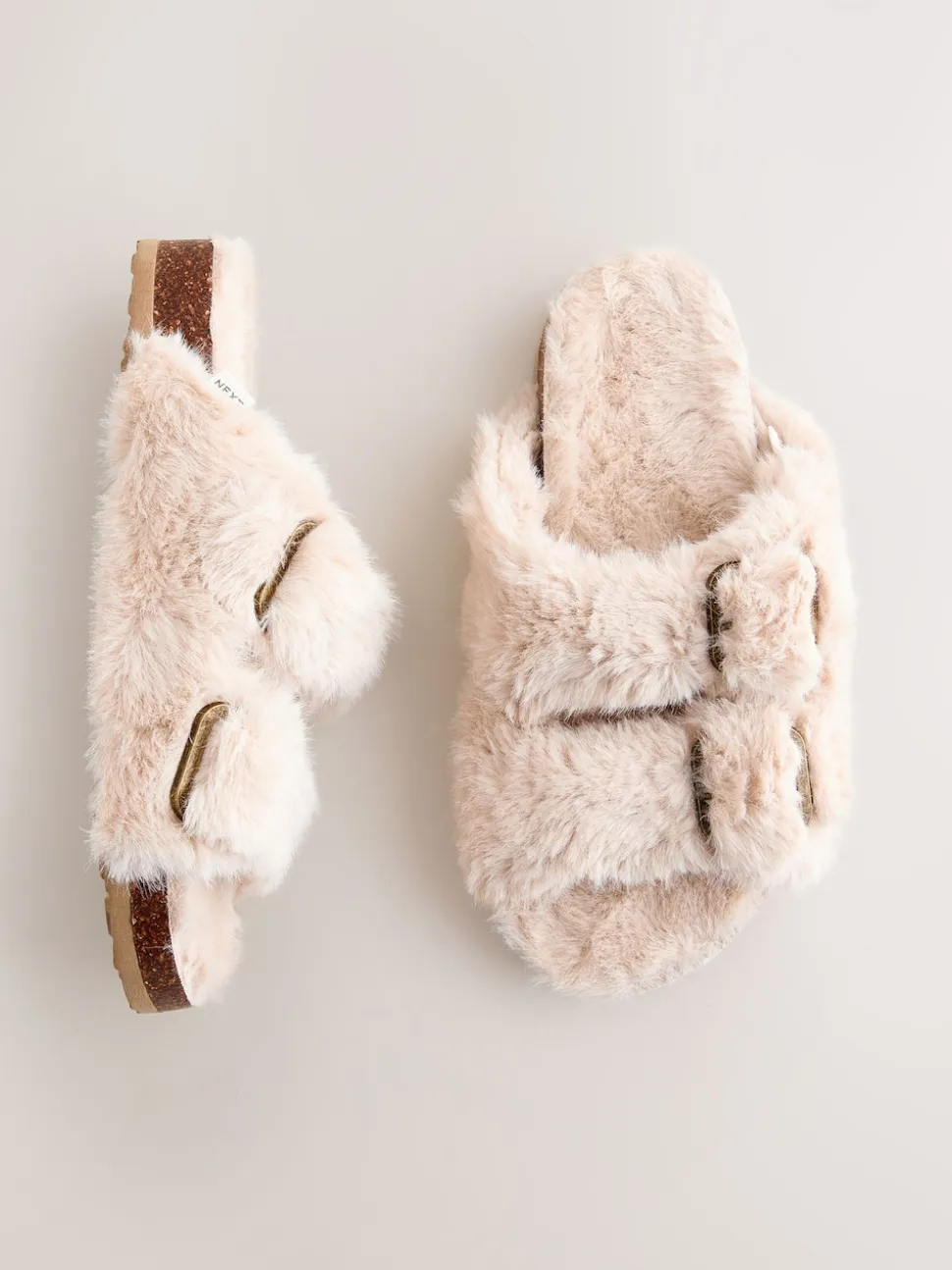 Neutral Footbed Comfort Slippers