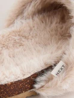 Neutral Footbed Comfort Slippers
