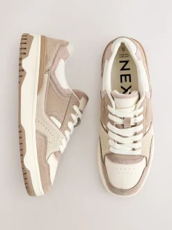 Neutral Forever Comfort® Panelled Chunky Lace-Up Trainers